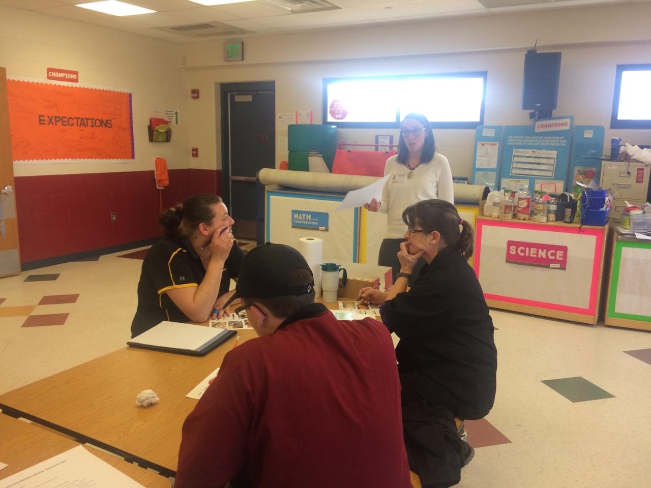 Meeting with school staff